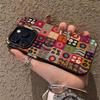 Ретро чехол для телефона в клетку, подходит для iPhone 17 16 15 14 13 12 11 Pro/Max/Plus, противоударная задняя крышка