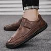 Men’s Leather Sneakers Low-top Casual Shoes Plus Size 39-46