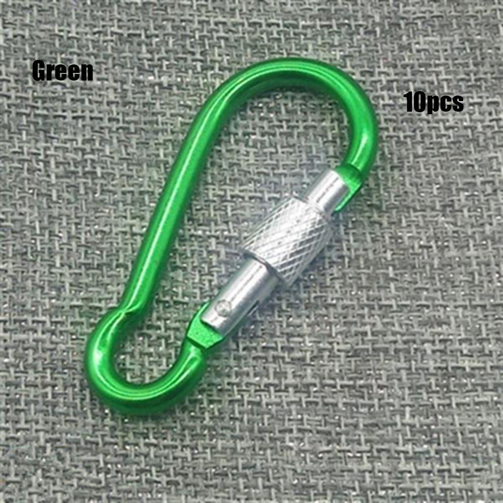 Multi-color Aluminium Equipment Alloy Carabiner Buckle Keychain Camping Hiking Hook Climbing Button