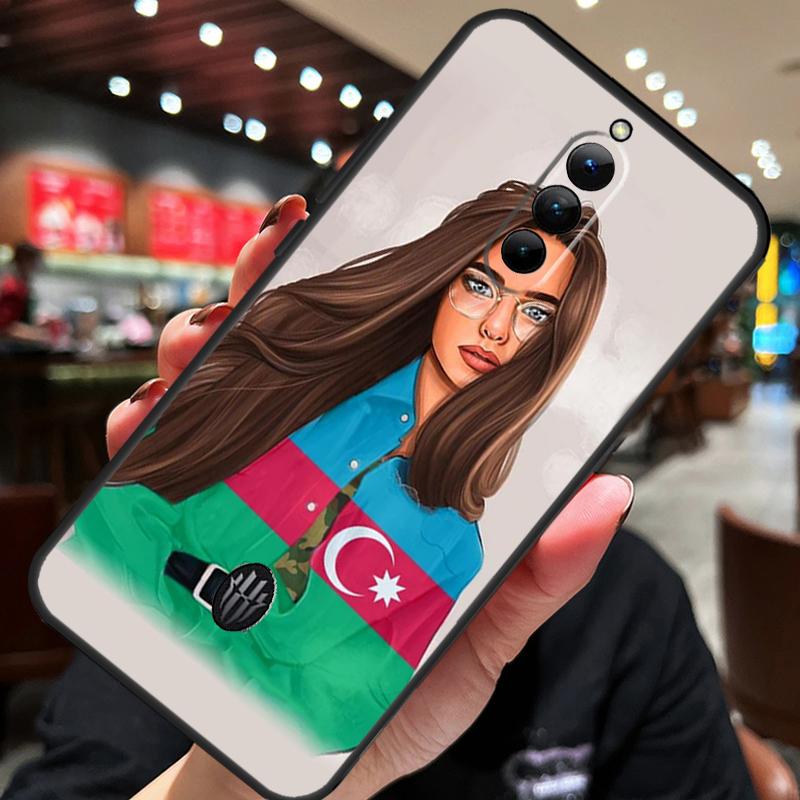 Azerbaijan Flag Girl Case For ZTE Nubia Red Magic 11 10 8 9 8S 9S 10S Pro Plus 10 Air 5G 6R 6 7 6S 7S Pro Cover