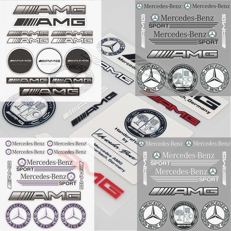CRN1 1pc Car Stickers For Mercedes Benz AMG W206 W204 W205 W212 W213 W221 W222 W240 W211 Fairing Fuel Tank Helmet Box Vinyl Decal