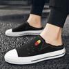 Outdoor Men's Shoe Canvas Flat Male Slipper Fun Eva Clappers 2024 Adult Cheap Shoes 2025 New In Trend Comfortable Style Slides