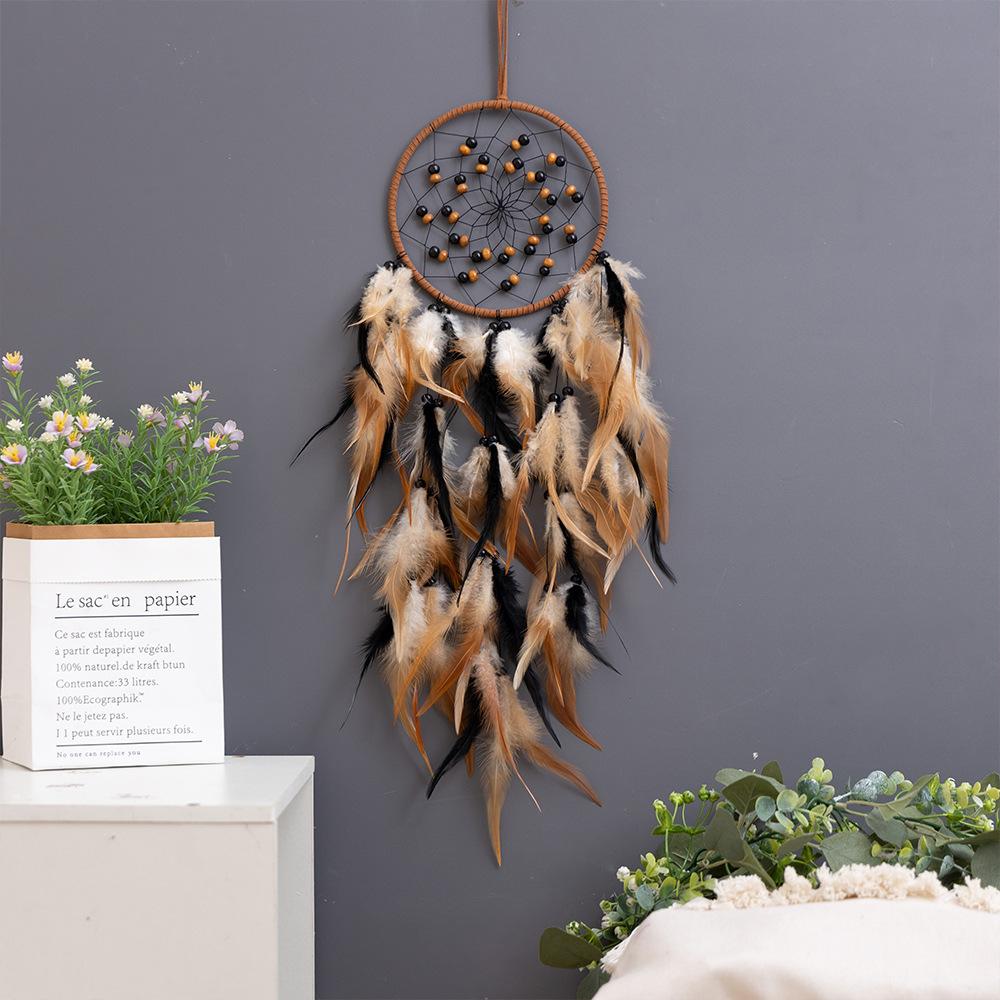 Новый ловец снов плетение перьев B&B украшение для дома настенный креативный колокольчик подарок ловец снов подвесной ретро