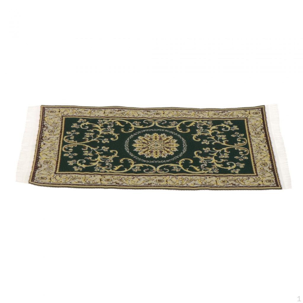 1/12 Ковер для кукольного домика Коврик для двери кукольного домика, Гостиная, Игрушка для ролевых игр, Домашний мини-тканый коврик