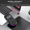 Игровая мышь 2.4G Bluetooth RGB с тремя режимами и аккумулятором 650 мАч