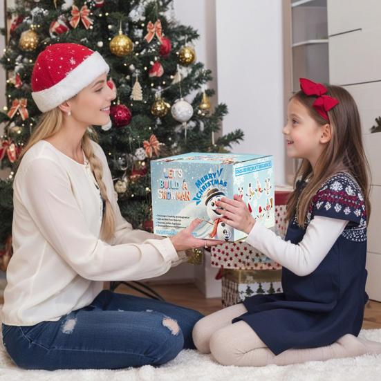 41/86/96/117/131 шт./набор DIY Рождественский набор для лепки снеговика из глины Детский набор для ручной работы Сделай снеговика Моделирующая глина Поделки Рождественские наполнители для чулка Праздничный подарок