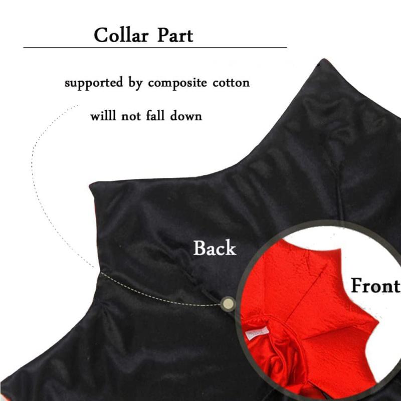 Pet Cat Halloween Vampire Cape Cloak Soft Comfortable Lightweight Cosplay Outfit Costumes Pet