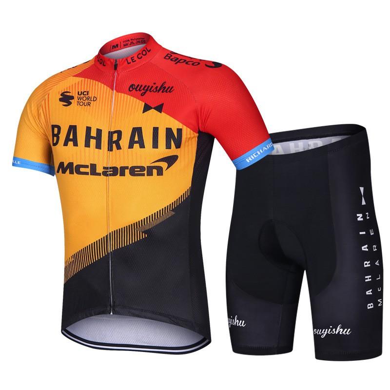 Mens Cycling Jersey Shorts Set Breathable Bike Apparel Road Mountain Biking