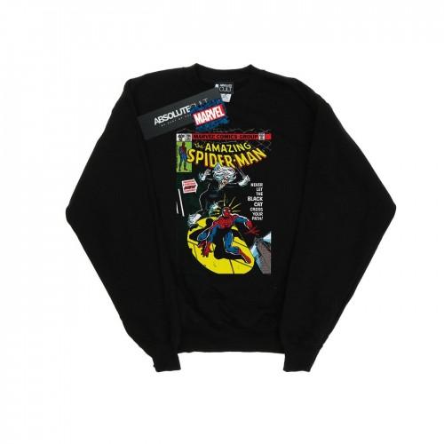 Marvel Mens Spider-Man Black Cat Cover Sweatshirt