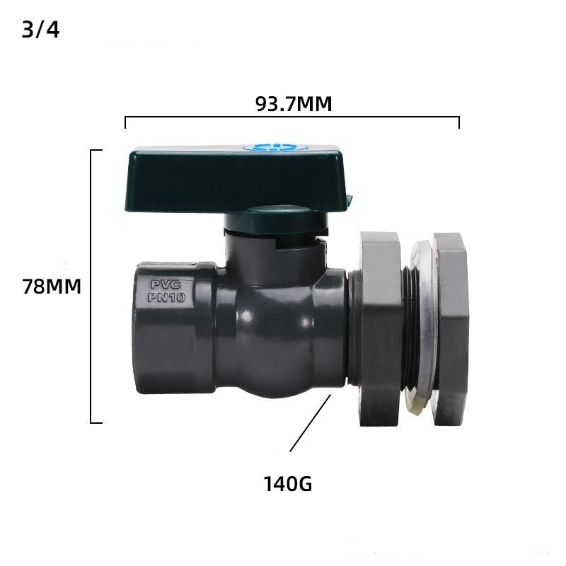 Bulkhead Screw Connection Tap Valve for Rainwater Management Solutions