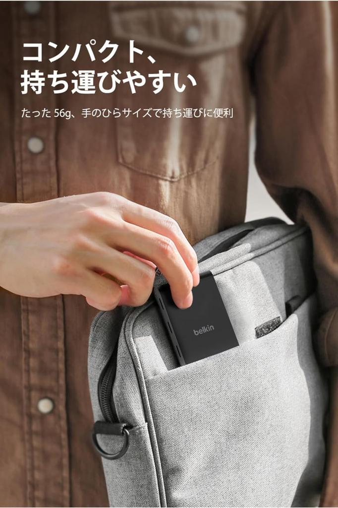 USB-C хаб Belkin Connect 4-в-1, 100 Вт PD Power Delivery, порт Type-C, 10 Гбит/с, сверхбыстрая передача данных