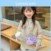 Childrens Fashionable Modern Single Shoulder Bag With Pearl Details And Bow Design
