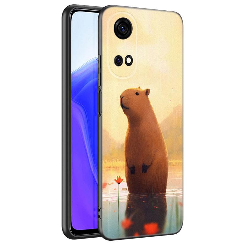 Cute Cartoon Capybara Phone Case For Huawei Honor 70 90 Lite X40 GT X50 I X5 Plus X6A X6S X7A X8A X8B X6 X7 X8 X9 4G X9A X9B 5G