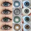 Colored Contact Lenses for Eyes Blue Contact Lenses Brown Eye Cosmetic Color Lens Eyes Beauty Makeup Color Lenses Yearly 2pcs/pair