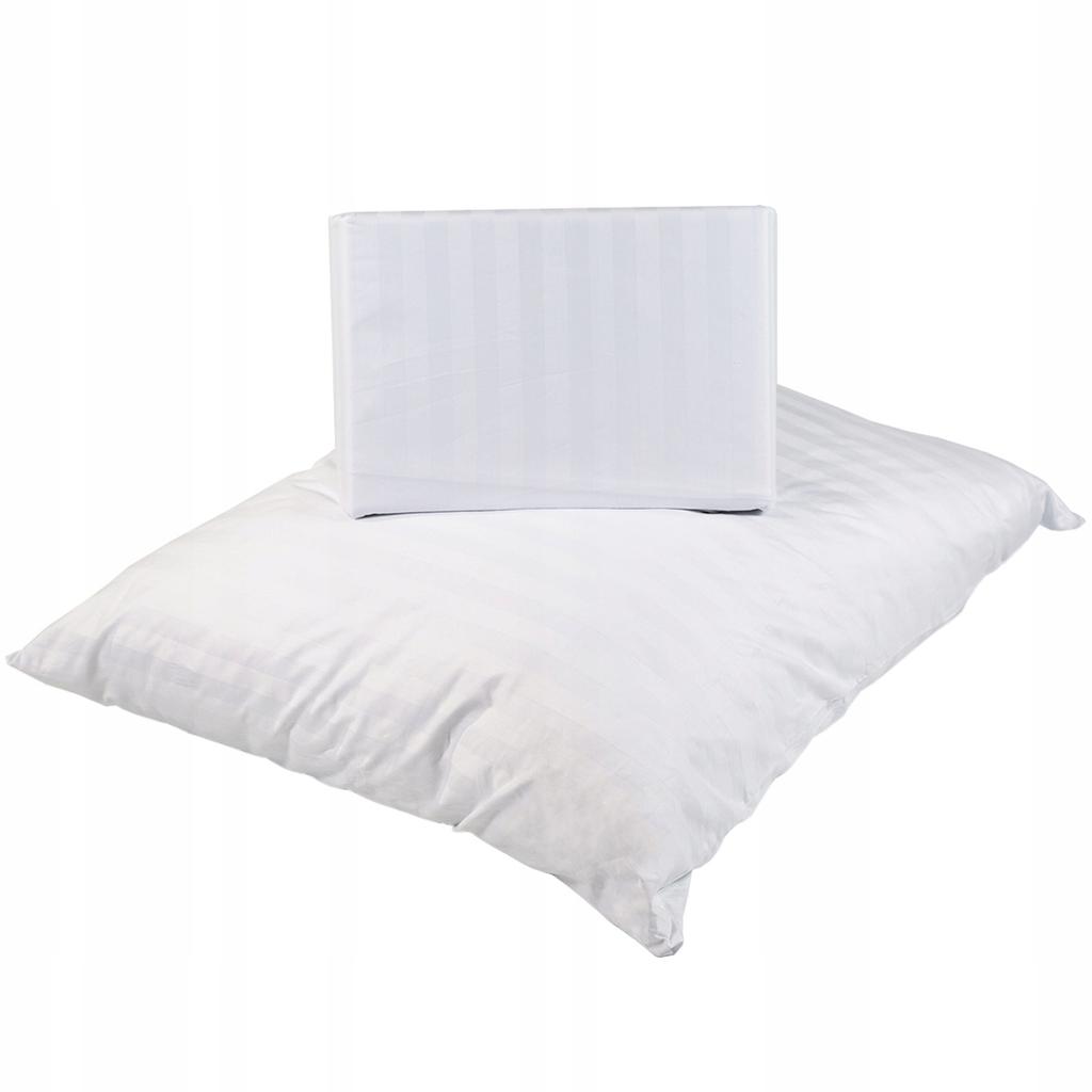 Hotel Bedding 160x200 White DAMASK WITH BOTTOM TUBE 2x Pillowcase 70x80
