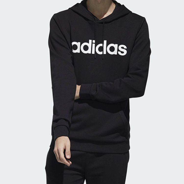 adidas Толстовки Мужские Черные С Капюшоном Умеренная Обычная DW8022