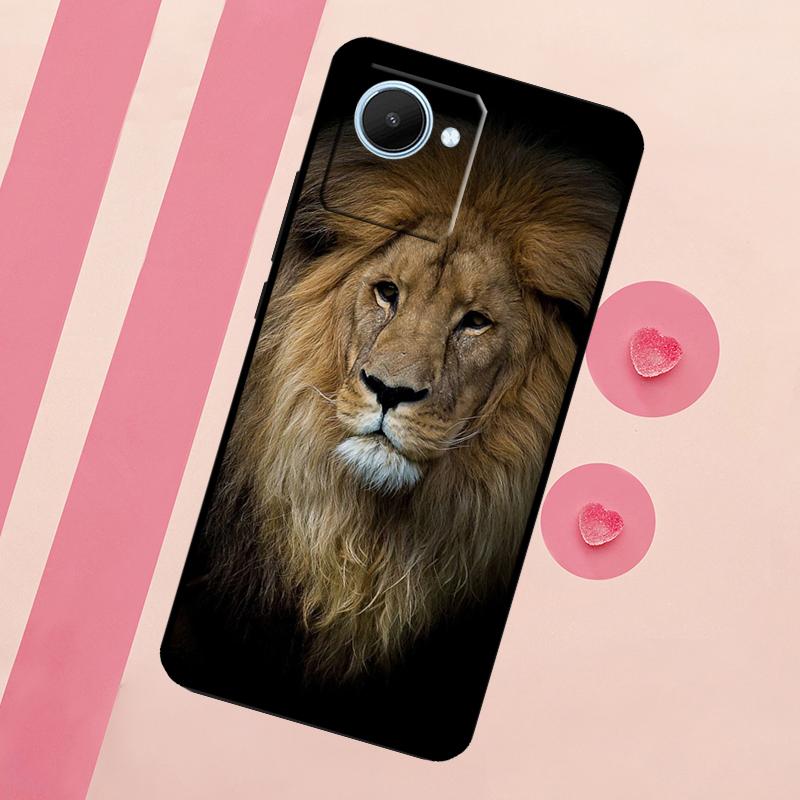 Leopard Tiger Lion Animal Case For Realme C53 C55 C35 C33 C31 C30 C25s C21Y C15 C11 GT Neo 5 3T 2T 9 10 11 Pro Plus