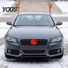 Автоматические рождественские украшения Рога оленя для автомобиля с красным носом, Плюшевое украшение для автомобиля Легкая установка Комплект с зажимами для окна Ленточка с бубенчиком,