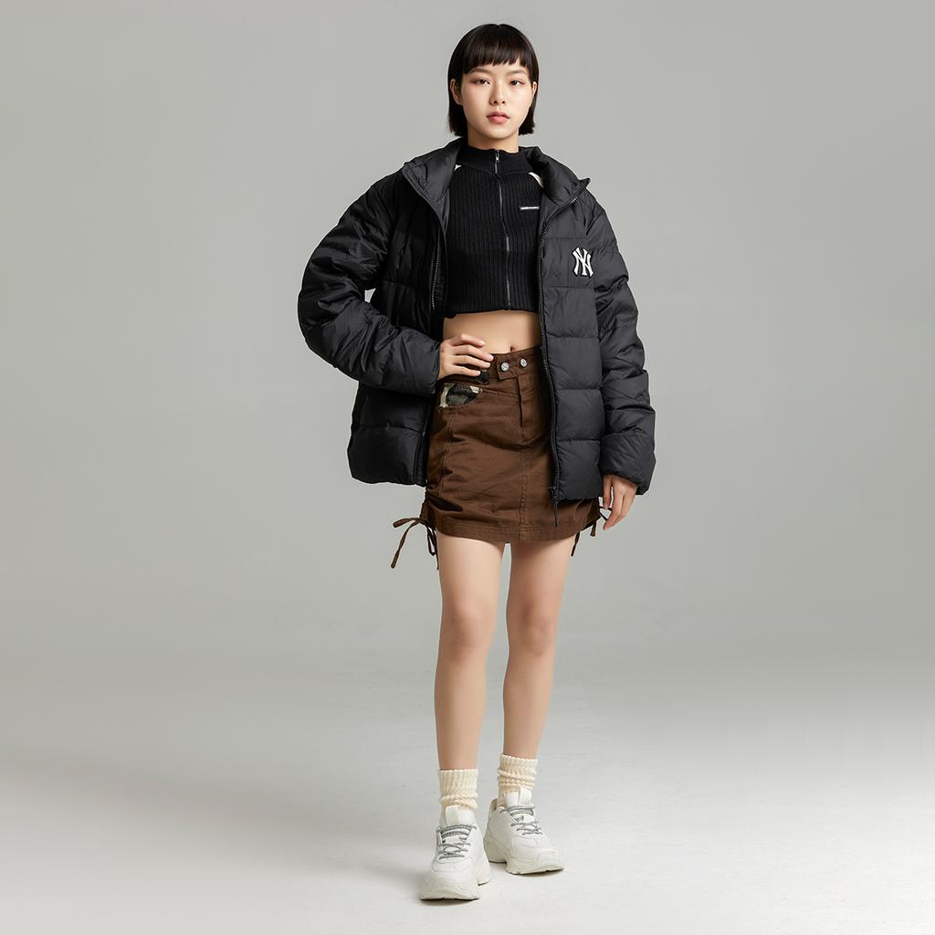 New MLB Down Jacket Cropped Unisex Black 3ADJB0726-50BKS