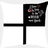Lovethemed Square  Paw Print Pillow Covers Pattern Cushion Cover Suitable for Sofa Bedroom Car Pillow Cover