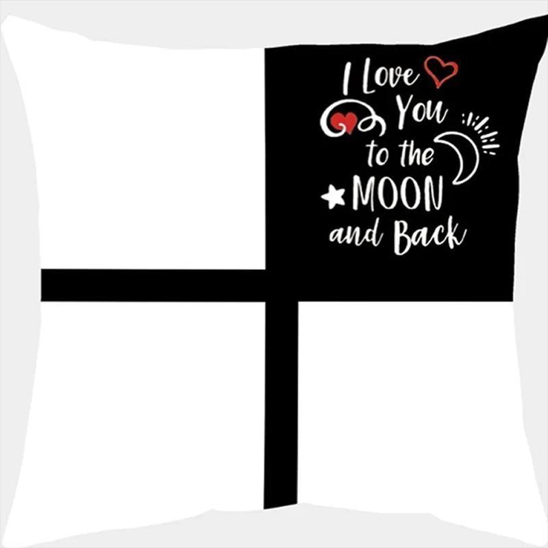Lovethemed Square Paw Print Pillow Covers Pattern Cushion Cover Suitable for Sofa Bedroom Car Pillow Cover
