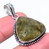 Подвеска из стерлингового серебра 925 пробы с натуральным лабрадоритом ручной работы 1,65 дюйма l3p33