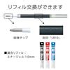 Pentel Gel Ink Energel Knock Ballpoint Silver 10 Pens Pen, 1.0mm, Barrel, BL80-A, Black,