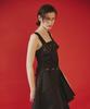 OEUVA Black Belted Asymmetrical Dress