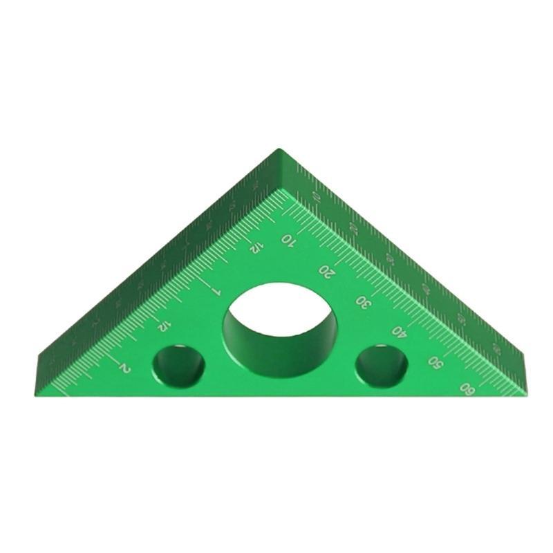 Алюминиевый угловой транспортир 45 градусов, метрическая и дюймовая шкала, разметка стропил, плотницкий угольник, треугольная линейка для деревообработки