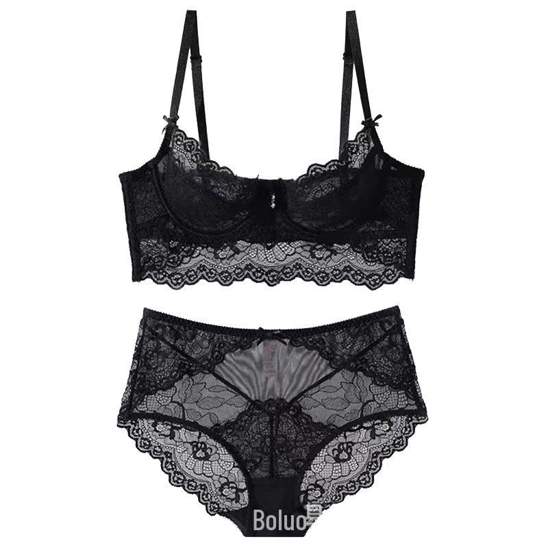 Женский сексуальный кружевной комплект бюстгальтера: Большой размер с поддержкой для большой груди, подчеркивающий силуэт, тонкий удобный дизайн.