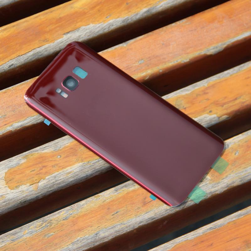 Крышка аккумулятора Задняя крышка Корпус Стекло Задний корпус Для Samsung Galaxy S8 G9500 S8+ SM-G955 S8Plus
