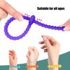 Детские игрушки для взрослых с сенсорной декомпрессией, эластичная силиконовая текстура, регулируемый браслет для декомпрессии