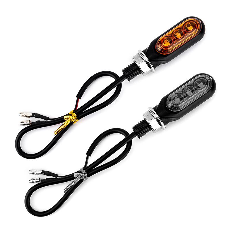 Motorcycle Mini Led Turn Signal Lights Amber Flowing Lamp For Led Motorcycle Flashing Farol Xvs 1100 Xj6 Yamaha