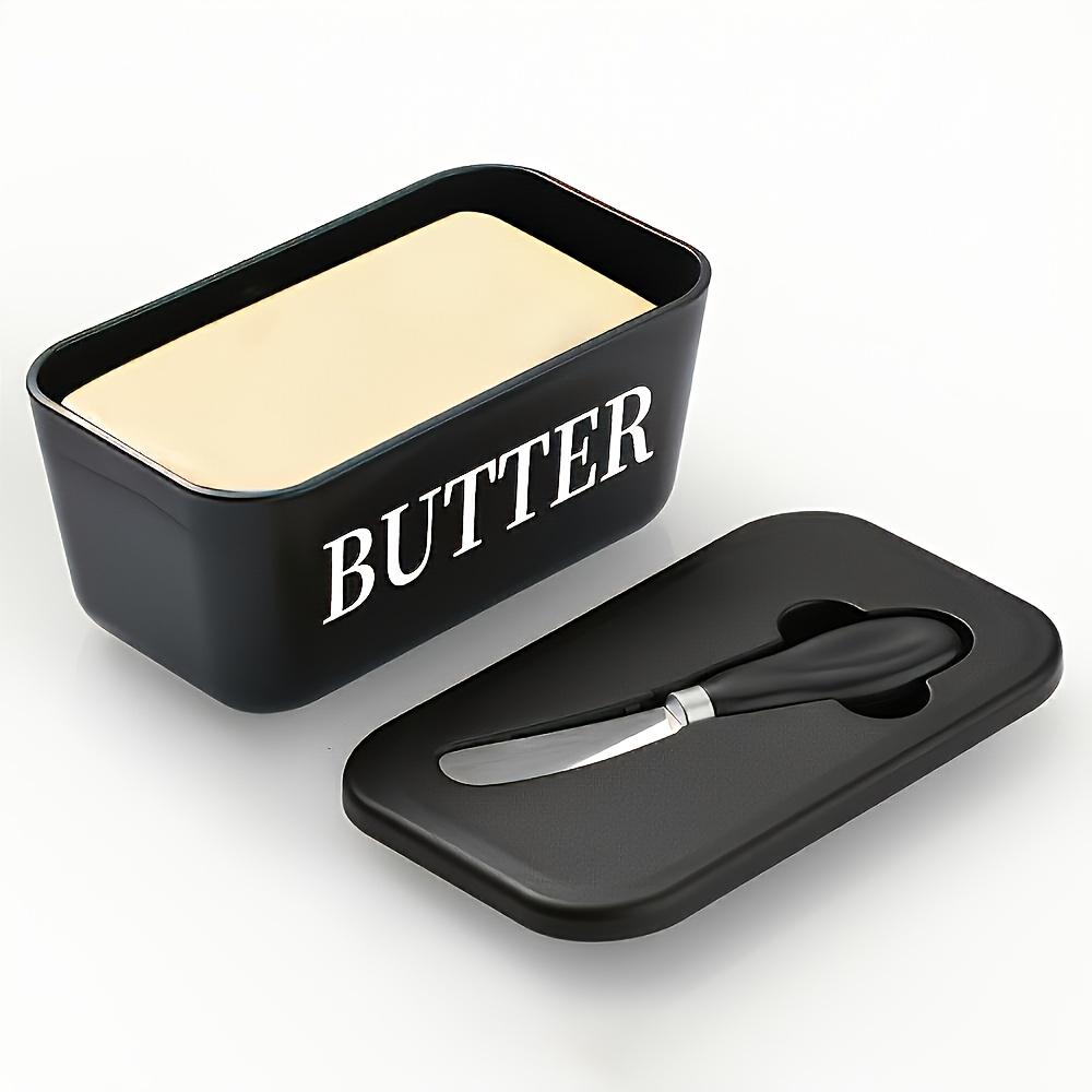 1pcs butter box set with lid knife butter box sealed storage cheese box household butter refrigeration and preservation box 6
