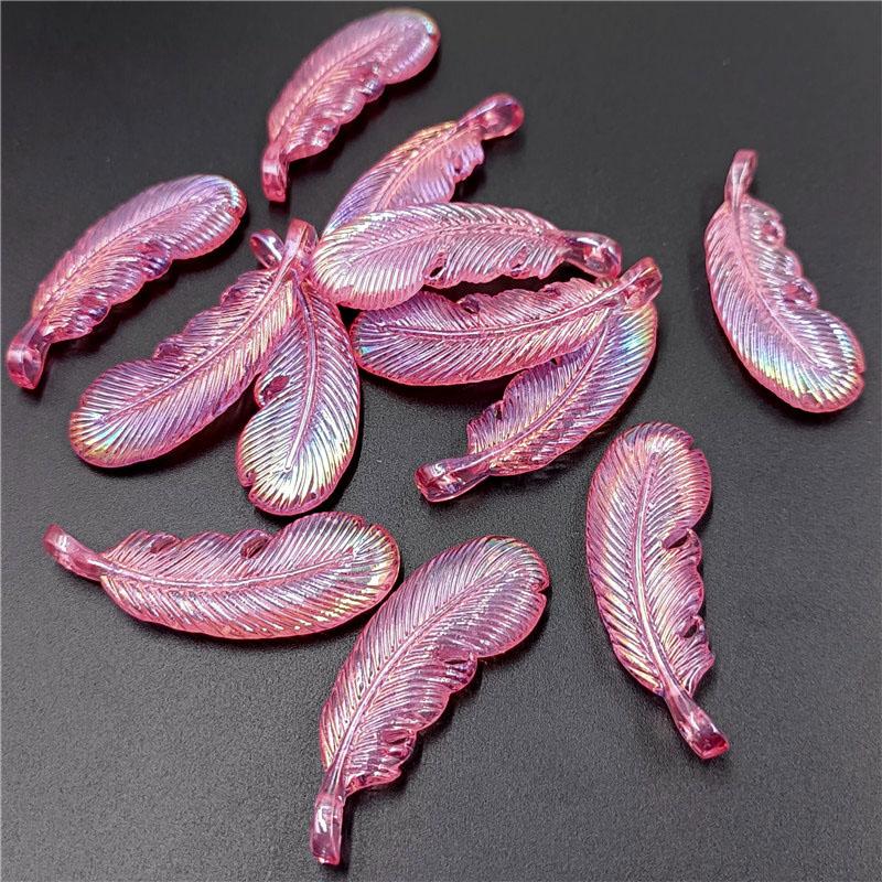 Ручная работа, светлые серии, акриловые материалы, светящиеся аксессуары, 10 шт., ювелирные изделия «сделай сам», цветное ожерелье с УФ-покрытием, серьги, изготовление модных бусин