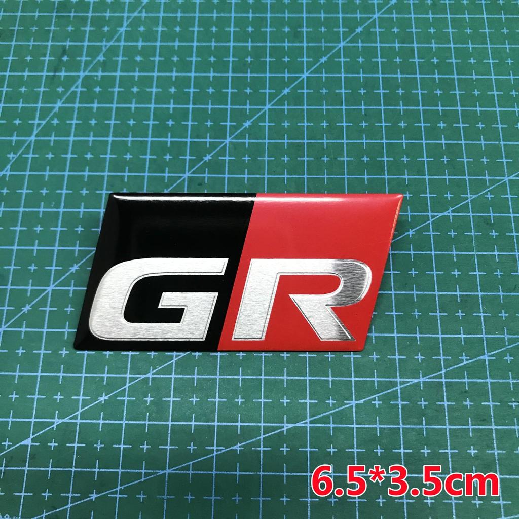 Металлический набор наклеек Toyota GAZOO Racing: Наклейки на руль, боковые и декоративные с логотипом GR