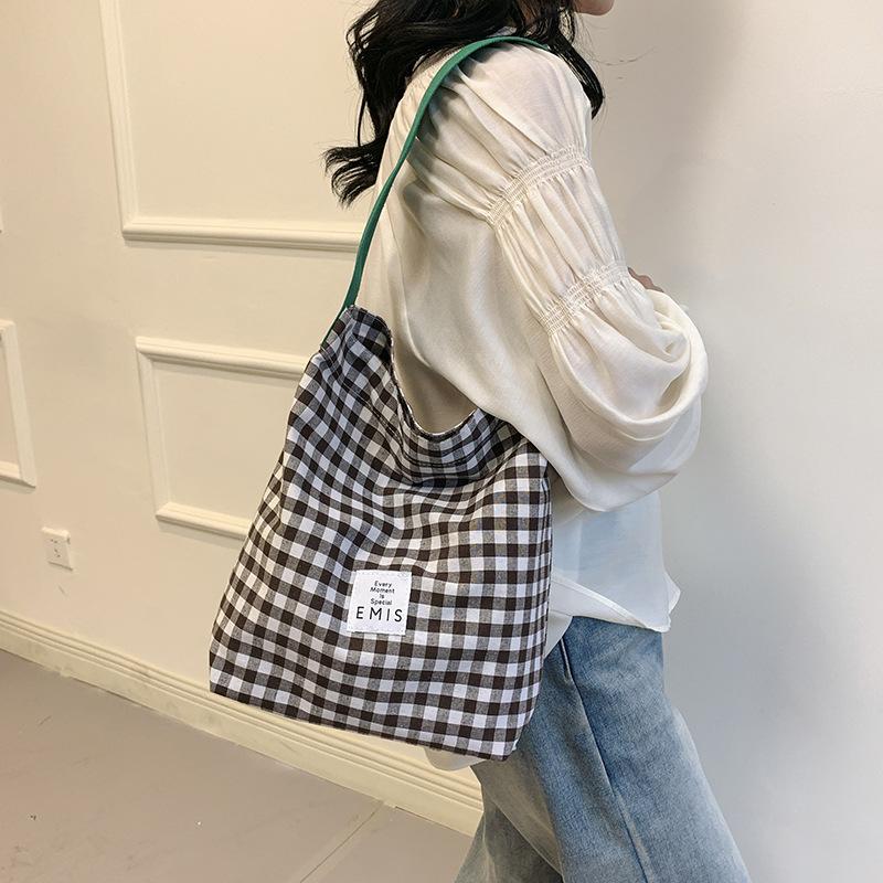 Холщовая сумка женская новая красивая и повседневная весенняя модная сумка на одно плечо для студентов колледжа литературная сумка для поездок на работу