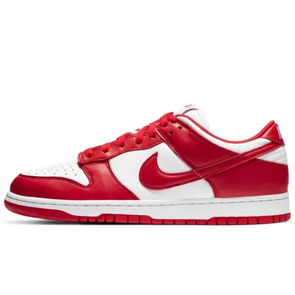 Nike Кроссовки Dunk Coverage, нескользящие и износостойкие, низкие, для скейтбординга, унисекс, красно-золотисто-белые, CU1727-100(Команда188-)