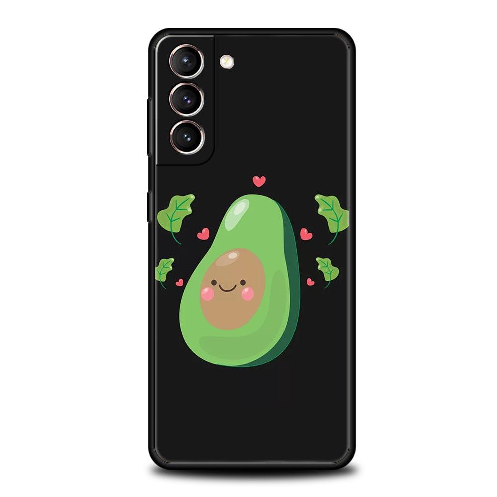 Милый чехол для телефона с изображением авокадо и детской йоги для Samsung Galaxy S24 S23 S22 S20 Ultra S21 FE 5G S10 S9 Plus S10E, мягкий силиконовый чехол