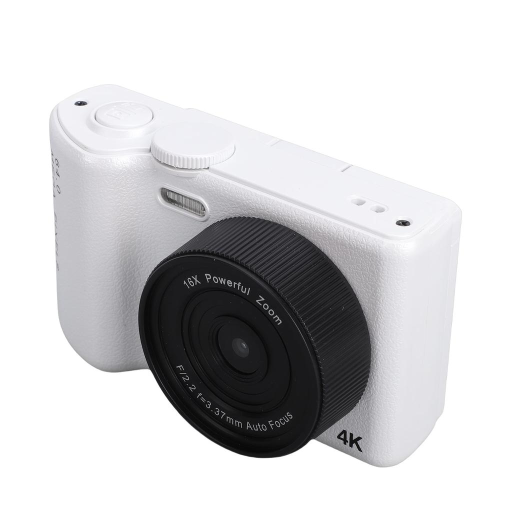 4K Цифровая камера для фотографии 64 МП HD 16-кратный цифровой зум WiFi Камера для студентов с 3-дюймовым откидным экраном Вспышка для