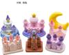 Pinenjoy 6-Piece Смоляная Фигурка Замка Мечты, Мини Сказочный Замок, Рождественское Украшение Замок, Укрытие Лесного Духа, Розовый Замок, Европейский Стиль