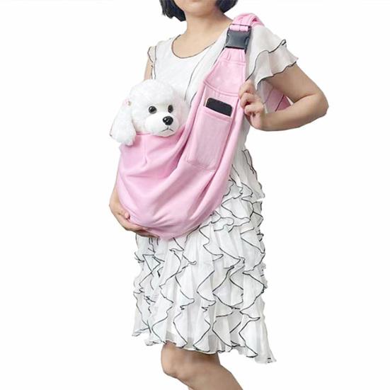 Pet Puppy Carrier Bag Comfortable Single Sling Handbag with Shoulder Hook Small Bag for Traveling with Cats And Dogs