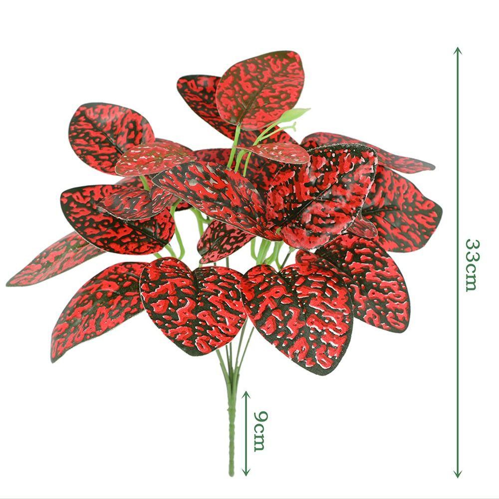 7 Голов Искусственные Листья Зеленого Растения Большое Искусственное Растение Украшение для Офисного Стола