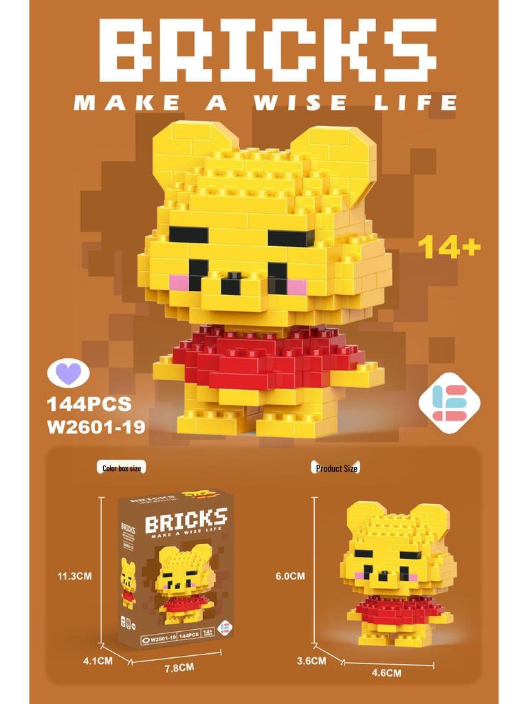 Совместимые с Lego микро строительные блоки мультяшные фигурки - детские развивающие настольные игрушки