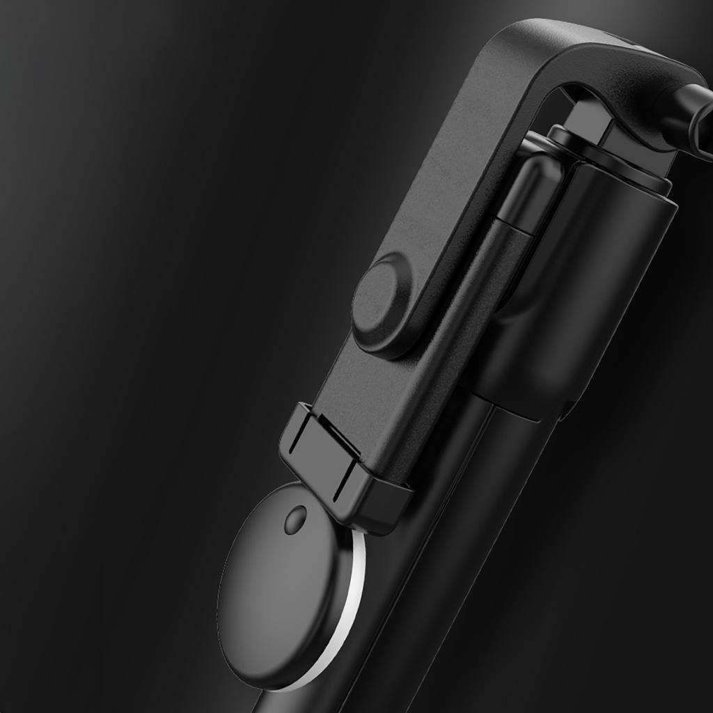 Telescopic Selfie Stick with 0.71m Tripod & Ring Light - Black