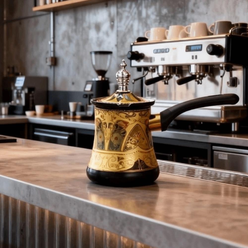 Турка с длинной ручкой из нержавеющей стали, подогреватель для масла, котел для растапливания шоколада, кофейный аксессуар