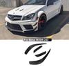 Углеволокно Для Mercedes-Benz W204 C63 AMG Sport 2012 - 2014 Автомобильные Боковые Сплиттеры Переднего Бампера Ребра Канарды Детали Обновление Обвес