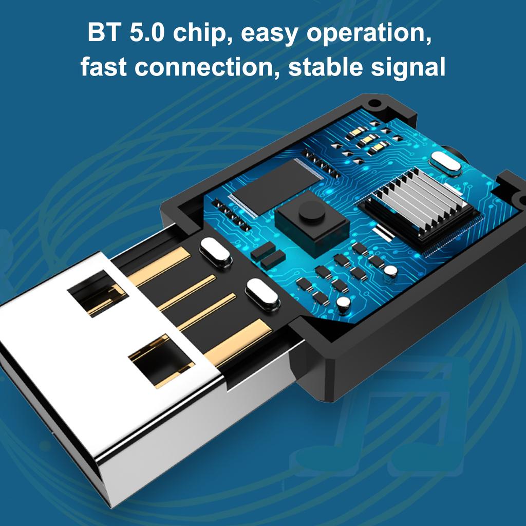 ZF-169S USB Bluetooth 5.0 Аудиоприемник Передатчик Беспроводной музыкальный адаптер Адаптер 3,5 мм AUX Jack