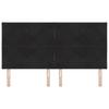 Headboard Black 180 cm Velvet