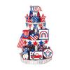 Patriotic Solid Wood Independence Day Layered Pallet Decoration Anniversary Decoration